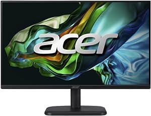 MONITOR ACER EK1 series – EK241Y Ebi Preto LED IPS 23.8” FHD 1920 x 1080 100 Hz sRGB 99% 1ms VRB AMD FreeSync ZeroFrame