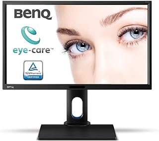 Monitor BenQ BL2420PT com 23.8′, 100% sRGB e Rec. 709, Tela Anti-Reflexo e Ajuste de Altura Para Designers, Grafite Fosco