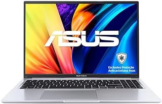 Notebook Asus Vivobook X1502za-ej1751w Intel Core i3 1220p 3,3ghz 8gb Ram 256gb Ssd Windows 11 Home 15,6 Led Fhd Intel Uhd Graphics Prata Metálico