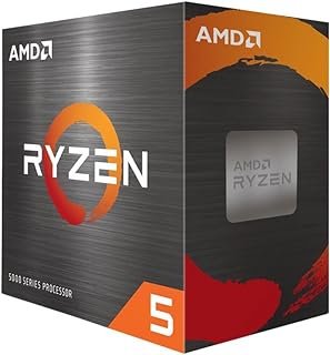 PROCESSADOR AMD RYZEN 5 5600 3.5GHz (TURBO 4.4GHz) 32MB CACHE AM4 100-100000927BOX, Cerâmica cinza