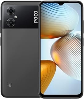 Xiaomi Câmera dupla Poco M4 5G 4G LTE (64 GB + 4 GB) versão global desbloqueada de 6,6 polegadas 5000 mAh 13 MP (USA Market Tmobile/Mint/Tello) + (com pacote de carregador rápido de carro) (preto)