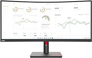 Lenovo 34IN WQHD 3440X1440 THINKVISION 21:9 Curvo 1500 R