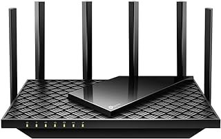 TP-Link Archer AX72 Pro Router Wi-Fi 6, AX5400, portas multi-Gigabit 2,5 G, banda de 160 MHz, Fem de alta potência, 6 × antenas, formação de feixes, VPN, portas USB 3.0