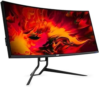 Acer Monitor Gamer XR3 Nitro series – XR343CK Tela de 34” Curva com Raio de 1900mm Resolução Quad HD de 3440 x 1440 LED (IPS 400) Proporção de 21:9 Ultra Wide 180 Hz (Utilizando DisplayPort) Preto