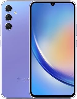 Samsung Galaxy A34 256GB 5G Tela 6.6” Dual Chip 8GB RAM Câmera Tripla de até 48MP + Selfie 13MP Bateria de 5000mAh – Violeta