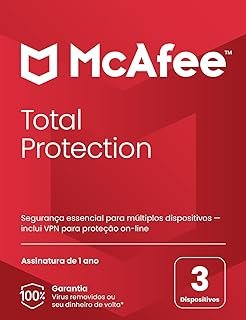 Mcafee Total Protection 3 Antivírus – Programa Premiado De Proteção Contra Ameaças Digitais, Programas Não Desejados, Multi Dispositivo – 3 Dispositivos – Windows