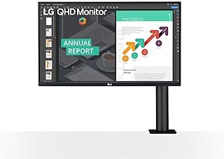 LG Electronics (LGEAA) Monitor Ergo IPS QHD de 27 polegadas, preto (27BN88Q-B)