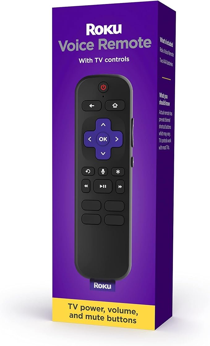 Roku Controle remoto por voz (oficial) para Roku Players, Roku TVs e Roku Audio