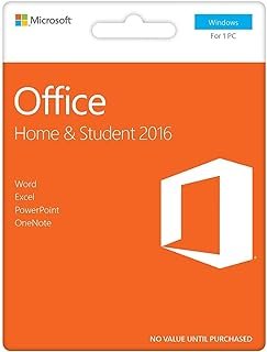 Office 2016 Home and Student | Lifetime – Cartão de chave do produto | Word, Excel, PowerPoint, OneNote