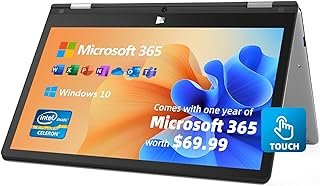 jumper Laptop 2 em 1 tela sensível ao toque 11,6 polegadas, tela Full HD, ultraleve, 360 graus, fino, conversível, laptop, 4 GB, LPDDR4, processador eMMC, Celeron, Windows 10, suporta expansão de cartão TF de 256 GB