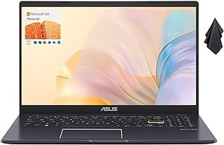 ASUS Notebook ultra fino Vivobook Go 15 L510, tela FHD de 15,6 polegadas, processador Intel Celeron, 4 GB de RAM, SSD de 256 GB, bateria de longa duração, USB Tipo-C, HDMI, Windows 11 Home + 1 ano