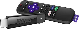 Roku Streaming Stick+ | Dispositivo de streaming HD/4K/HDR com sem fio de longo alcance e controle remoto de voz Roku com controles de TV