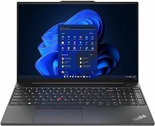 Lenovo Notebook ThinkPad E16 Gen 1 21JT001QUS 16 – WUXGA – 1920 x 1200 – AMD Ryzen 7 7730U Octa-core [8 Core] 2 GHz – 16 GB RAM total – 8 GB de memória integrada – SSD de 512 GB – Preto grafite