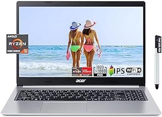Acer Aspire 5 A515-45 Slim Laptop, tela IPS Full HD de 15,6 polegadas, AMD Ryzen 5 5500U de 6 núcleos, gráficos AMD Radeon, 16GB RAM 512GB SSD, Windows 11 Home, com USB 3.0 16GB Flash Drive Pen