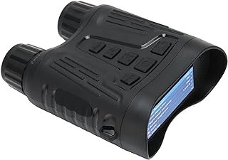 Óculos de visão noturna, binóculos de visão noturna com zoom digital de 8 x para adultos, binóculos de tela grande de 8 cm podem salvar fotos e vídeos, visualização infravermelha digital de 1312 pés