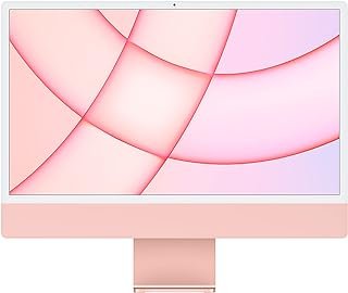 Apple iMac (de 24 polegadas, Processador M1 da Apple com CPU 8‑core e GPU 8‑core, 8 GB RAM, 512 GB) – Rosa