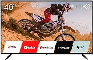 Smart Tela 40 FULL HD DLED Multi Experience HDMI USB Wifi integrado Preto