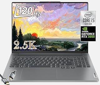 Lenovo IdeaPad Pro 5i 16 ″ 2.5K 16:10 Laptop – 120Hz – 350Nits – i5-13500H (Beats >i7 12650H) – RTX 3050 -TÜV & Eyesafe – Thunderbolt4 – MIL-STD-810H – Retroiluminado – Win111 W/HDMI (1 6 GB de RAM |