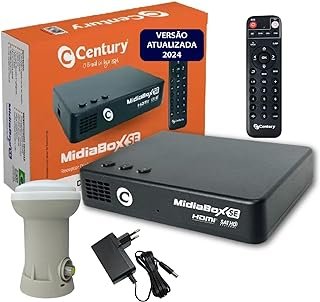 Receptor Century MidiaBox SE Parabolica + Lnbf Simples