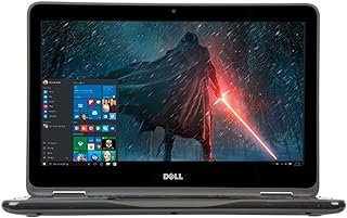 Laptop 2 em 1 Dell leve Inspiron 29.5 cm 2018 com tela sensível ao toque, processador AMD A6-9220e, 4 GB DDR4 RAM, SSD eMMC de 32 GB, disco rígido Radeon R4, gráficos Radeon R4, webcam, Bluetooth, 1,5
