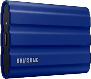 SAMSUNG T7 Shield 1TB, SSD portátil, até 1050MB/s, USB 3.2 Gen2, resistente, Classificação IP65, para fotógrafos, criadores de conteúdo e jogos, Unidade de estado sólido externa (MU-PE1T0R/AM,