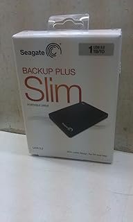 Disco rígido externo portátil Seagate Backup Plus 1TB USB 3.0 (preto) (STBU1000100)