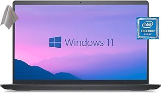 Laptop Dell Inspiron 3510, tela HD de 15,6 polegadas, Intel Celeron N4020 (4 MB de cache, até 2,8 GHz), 8 GB de RAM DDR4, 128 GB PCIe SSD, webcam, WiFi, HDMI, Bluetooth, Windows 10 Home, preto