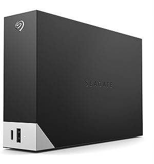 Seagate Disco rígido externo One Touch Hub 8TB Desktop HDD – Porta USB-C e USB 3.0, para computador Workstation PC Laptop Mac, 4 meses Adobe Creative Cloud Photography plan (STLC8000400)