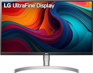 LG Tela IPS 27UN850-W Ultrafina UHD (3840 x 2160), VESA DisplayHDR 400, sRGB 99% cor, USB-C com fornecimento de energia de 60W, design virtualmente sem bordas de 3 lados, suporte ajustável de altura/pivô/inclinação