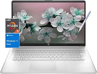 HP Laptop de 17 polegadas, tela sensível ao toque 2023-Windows11 – Caneta Stylus – AMD Ryzen5 7530U Beat i7-1365U – Wi-Fi 6 – USB C – Teclado numérico – Carregamento rápido – Obturador de privacidade