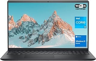 DELL Notebook Inspiron 3000 Series 3520, tela FHD de 15,6 polegadas, Intel Core i3-1215U, 8 GB RAM, SSD PCIe de 256 GB, leitor de cartão SD, webcam, HDMI, Wi-Fi 6, Windows 11 Home, preto