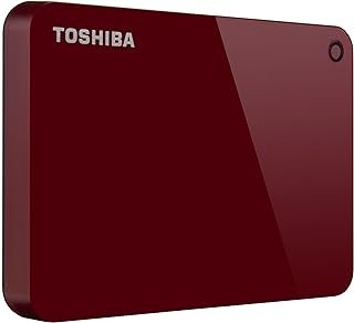 HD Externo Portátil Toshiba Canvio Advance 1TB Vermelho USB 3.0 – HDTC910XR3AA