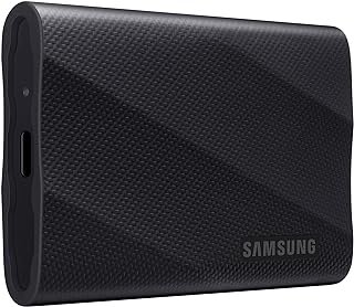 SAMSUNG T9 1TB, SSD portátil, até 2000 MB/s, USB 3.2 Gen 2×2 (20Gbps) NVMe, resistente, para fotógrafos, criadores de conteúdo e jogos, unidade de estado sólido externa (MU-PG1T0B/AM)