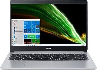 Acer Laptop Aspire 5 A515-45-R1YC Slim | IPS Full HD de 15,6 polegadas | Processador móvel AMD Ryzen 5 5500U Hexa-Core | 8GB DDR4 | SSD NVMe de 256GB | WiFi 6 | KB retroiluminado | Windows 10 Home
