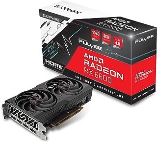 Placa de vídeo para jogos Sapphire 11310-01-20G Pulse AMD Radeon RX 6600 com 8GB GDDR6, AMD RDNA 2