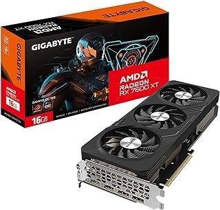 GIGABYTE Placa de vídeo Radeon RX 7600 XT Gaming OC 16G, 3X ventoinhas WINDFORCE 16GB 128-bit GDDR6, GV-R76XTGAMING OC-16GD placa de vídeo