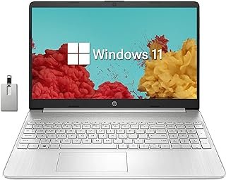Laptop BrightView HD 2022 HP de 15,6 polegadas, processador Intel Pentium Silver N5030, 16 GB de RAM, SSD PCIe de 256 GB, Intel HD Graphics 605, webcam HD 720p, alto-falantes estéreo, prata, Windows