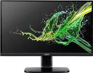 ACER Monitor KA242Y Tela de 23.8” com resolução de 1920 x 1080 Full HD Tecnologia AMD Readon FreeSync, Portas HDMI 1.4 e VGA, Cor: Preto