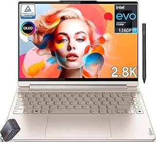 Lenovo – Laptop Yoga 9i 2 em 1 35.6 cm 2.8K OLED Touch com caneta – Intel Evo Core i7-1360P – Thunderbolt 4 – Wi-Fi 6E – MIL-STD-810H Win11 W/65W GaN carregador rápido (16 GB RAM | SSD PCIe de 1 TB)