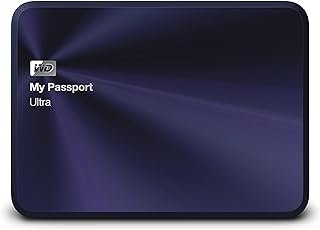 Disco rígido externo portátil WD 1TB Blue Black My Passport Ultra Metal Edition USB 3.0