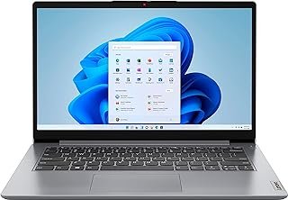 Lenovo Ideapad Laptop HD de 14 polegadas, processador Intel Celeron N4020 Dual-core, 4 GB RAM, 64 GB eMMC+cartão de 64 GB, WiFi, Webcam, Bluetooth, HDMI, 1 ano Microsoft 365, Windows 11 Home Cloud Grey, pacote TGCD