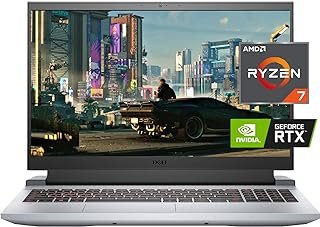 Dell Laptop para jogos G15, tela FHD de 15,6 polegadas de 120 Hz, processador AMD Ryzen 7 5800H de 8 núcleos, NVIDIA GeForce RTX 3050Ti, teclado retroiluminado, Wi-Fi 6, Windows 11, cinza Phantom (32
