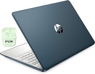 HP Laptop de 15,6 polegadas para estudantes universitários, escola, Intel Pentium Silver N5030, 16 GB RAM, SSD de 1 TB, Windows 11 Pro, webcam, HDMI, teclado numérico, bateria de longa duração, azul