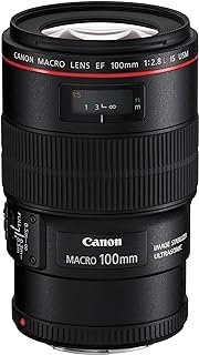 Lente EF 100mm F/2.8L Macro IS USM, Canon 12374, Preto