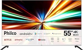 Fast Smart TV Philco PTV55M8GAGCMBL 55” 4K QLED Dolby Audio
