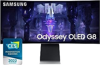 MONITOR SAMSUNG ODYSSEY OLED G8 com um tempo de resposta de 0,1ms na tela de 175Hz