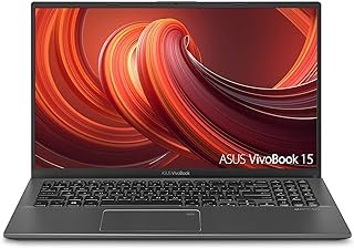 ASUS Laptop VivoBook 15 fino e leve, FHD de 15,6 polegadas, CPU Intel i5-1035G1, 8 GB de RAM, SSD de 512 GB, teclado retroiluminado, impressão digital, Windows 10 Home no modo S, F512JA-AS34, cinza