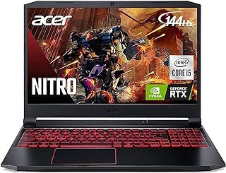 Acer Laptop para jogos Nitro 5 AN515 | Intel Core i5-10300H até 4,5GHz | NVIDIA GeForce RTX 3050 GPU | 15,6 polegadas FHD 144Hz IPS | 8GB DDR4 | SSD NVMe 512GB | Intel Wi-Fi 6 | Teclado retroiluminado | Pano TWE