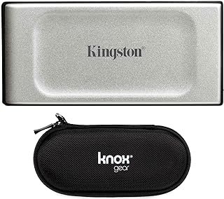 Kingston XS2000 2TB High-Performance Portable External SSD with Knox Gear Hard Travel Case Bundle (2 Items)