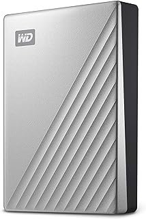 Western Digital Disco rígido externo portátil My Passport Ultra Silver de 4 TB compatível com HDD, USB-C e USB 3.1 – WDBFTM0040BSL-WESN